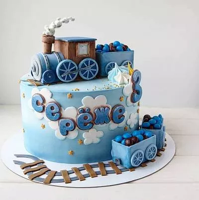 Торт "Поезд в детство" 1